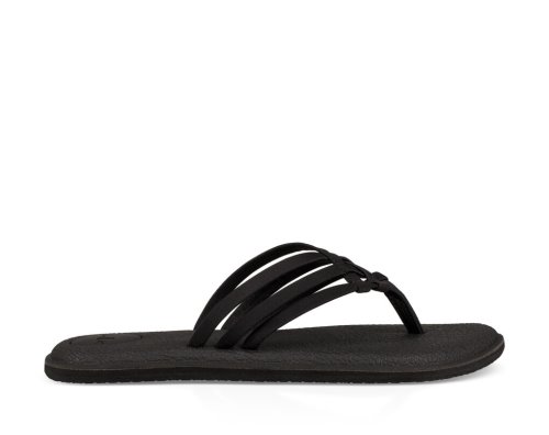 Sanuk Yoga Salty - Sanuk Flip Flops Womens Black - Philippines HIMQUA798